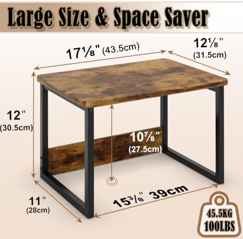 MARTY Countertop Microwave Stand, 17.1" x 12.4"