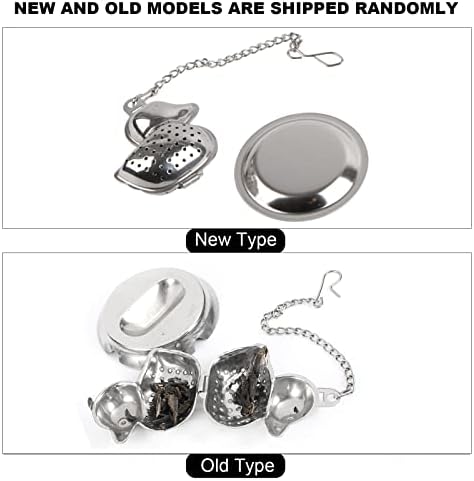 Keenso Duck Tea Infuser, Stainless Steel Infuser Strainer with Chain