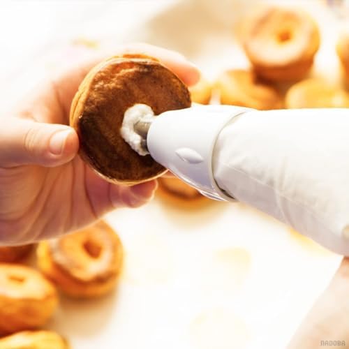 Filling Piping Tip Set, 3 Donut, Eclair & Cream Puff Nozzles