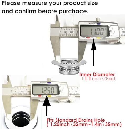 Bathroom Sink Strainer, Bathtub Lavatory Sink Drain Strainer Hair