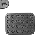 HERCHR Nonstick Pudding Cake Baking Pan, 24 Mini Cup Muffin Tray