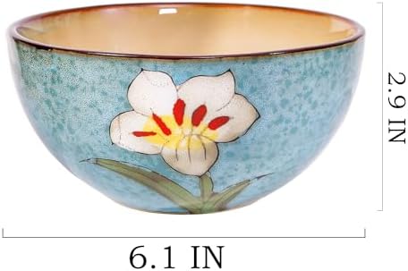 Ceramic Bowls Sets For Kitchen, 28 Ounce Mixing Bowls Ramen Bowl Set