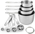 Measuring Cups and Spoons Set (8 Piece), Stainless Steel Measuring,4