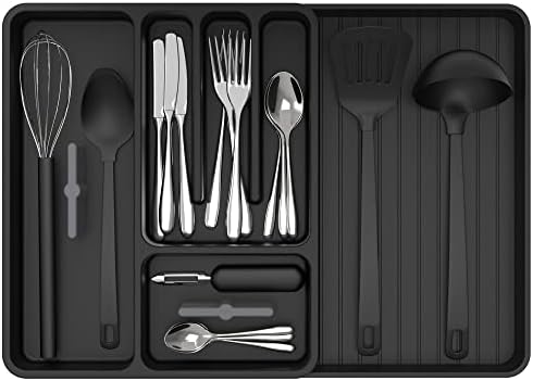 MR.SIGA Expandable Silverware Organizer, Flatware Organizer for Drawer