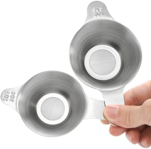 WUWEOT 6 Pcs Different Size Fine Mesh Tea Strainers, 304 Stainless