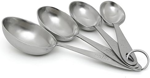 Lindy's MPC4 4-Piece Stainless Steel Measuring Scoop Set,Silver