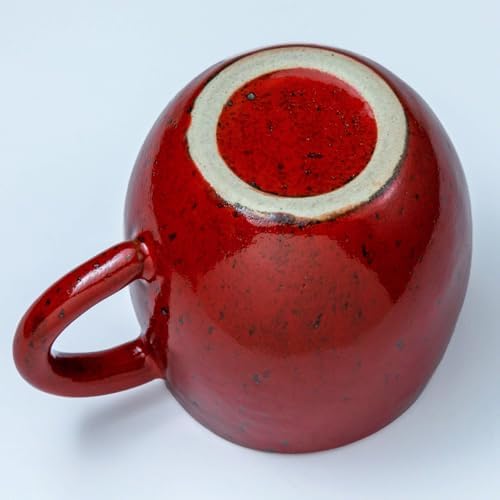 Asayu Japan Ceramic Coffee Pour Over Maker Set, Chrome Red