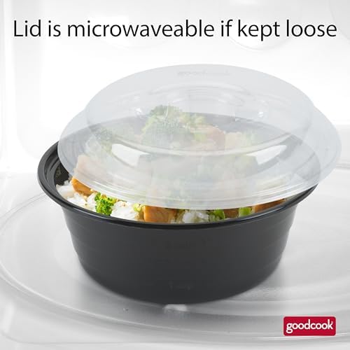 GoodCook 4-Cup Meal Prep Bowls Set with Lids and Dressing Cup