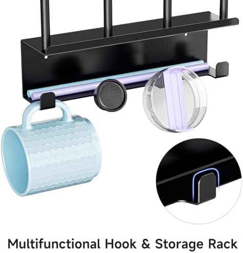 Wall Mounted Water Bottle Drying Rack with Lid & Straw Organizer