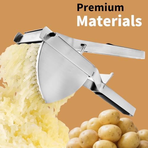Heavy Duty Potato Ricer, Large 22oz Potato Masher, Stainless Steel