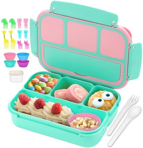 QQKO Bento Box for Kids Adults, School Toddler Lunch Box for Boys