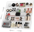 Expandable Makeup Drawer Organizer, Clear Silverware Drawer Organizer