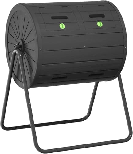 45 Gallon Outdoor Compost Bin, Black