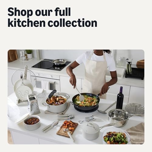 Amazon Basics Cookware and Bakeware Organizer, Stainless Steel, Expandable from 12.2 in. - 20.7 in., Includes 10 Dividers