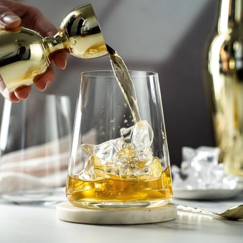 BENETI Drinking Glasses set of 6 | Premium 17oz Highball Glass Water
