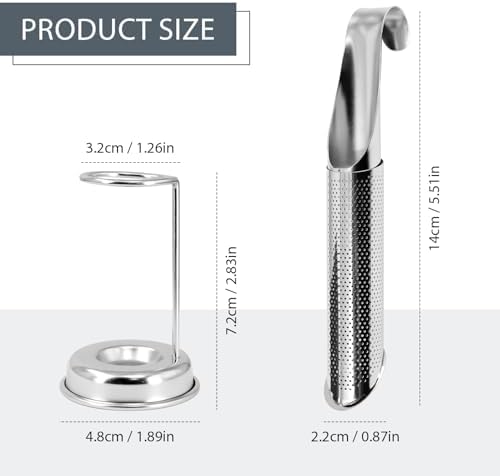 2 Sets Upgraded Tea Infuser for Loose ingredient Tea with Base