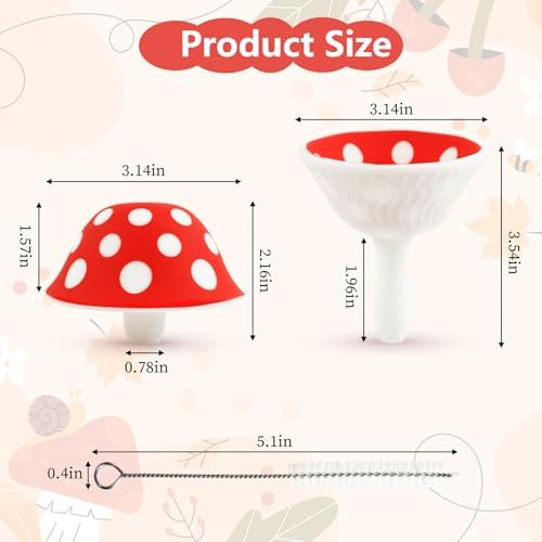 Silicone Mushroom Funnel, Small Kitchen Funnels for Filling Small