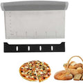 Bench Scraper Dough Cutter, Stainless Steel Dough Scraper with Scale