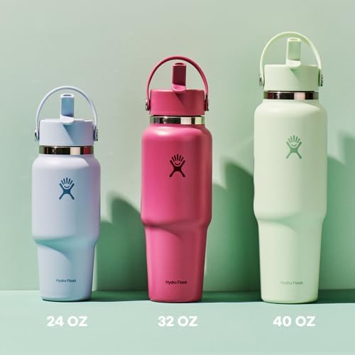 Hydro Flask Travel Water Bottle - Insulated Stainless Steel - Wide
