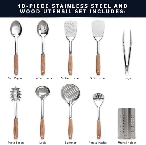 Home Hero 10-Piece Stainless Steel Utensil Set