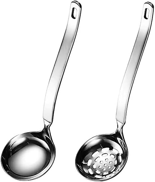 Collfa Small Soup Ladle Metal SUS304 Stainless Steel Ladles Spoon And Slotted by Collfa