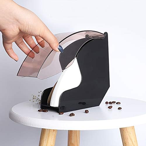 Tyenaza Coffee Filter Paper Stand, Acrylic Dust - Proof Coffee Filter