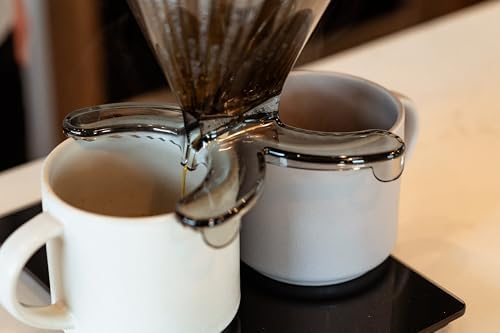 DIVVI Dual Cup Pour Over Coffee Dripper – Brew One or Two Cups at
