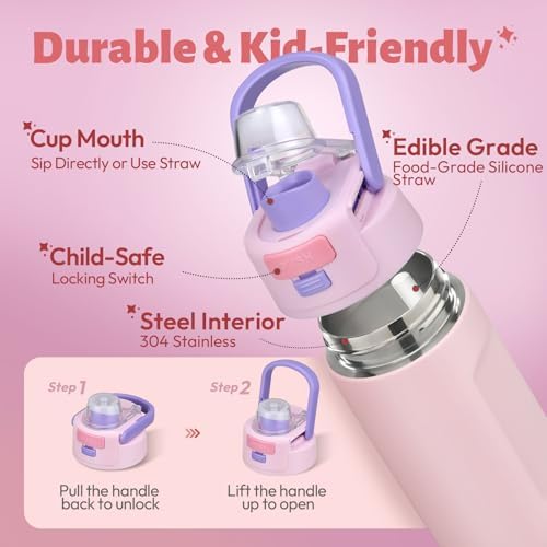 Itslife Bento Box for Kids Set, Insulated Food Container,Kids Lunch