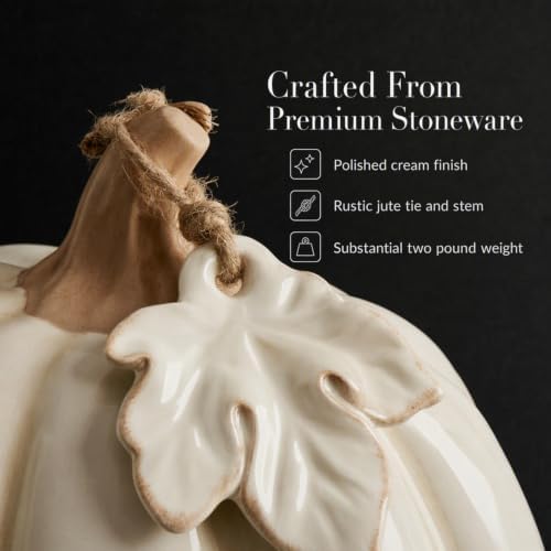 Mud Pie Pumpkin Butter Dish With Lid, Fall and Thanksgiving Butter