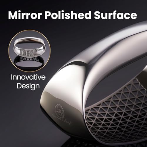 Gourmet Easy Stainless Steel Garlic Press Rocker