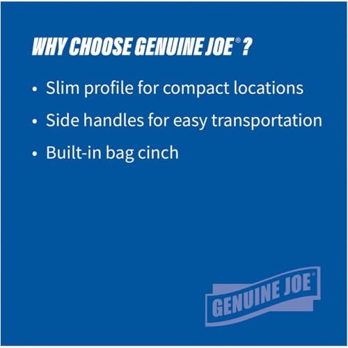 Genuine Joe 23 Gal Space-Saving Waste Container