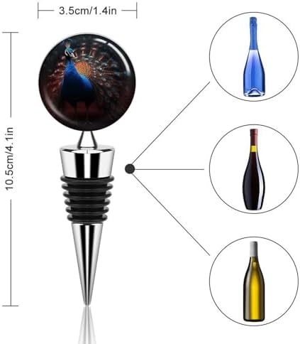 Animal Feathers Wine Stopper Vacuum Alloy Wine Bottle Stopper Reusable