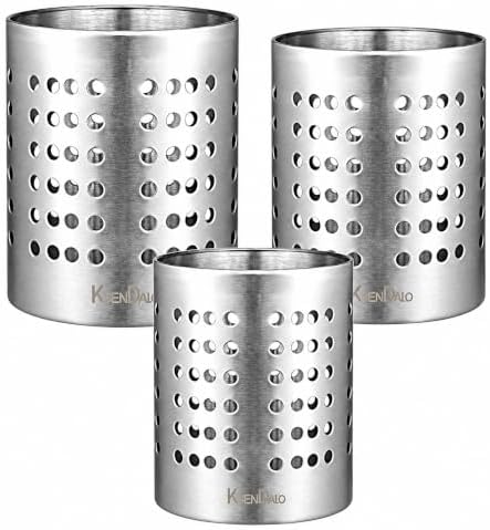 KSENDALO 3-Pack Stainless Steel Utensil Drying Holders