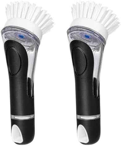 2 Pack Soap Dispensing Dish Brushes