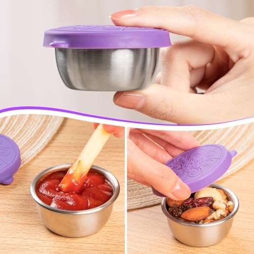 MICEBAY 8-Pack Salad Dressing Container, Leakproof Squeeze Bottles