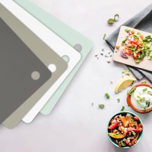 Tovolo Large Flexible Cutting Mats Set of 4 Chopping Boards for Meal