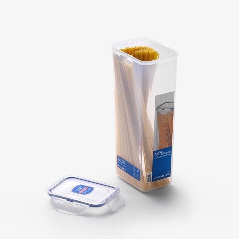 Lock & Lock Airtight Rectangular Tall Food Storage Container, Pasta
