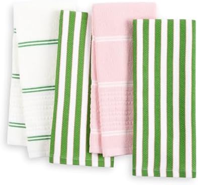 kate spade new york Botanical Stripe Kitchen Towels 4-Pack Set