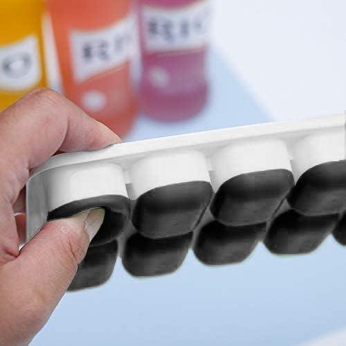 Set of 4 Stackable Silicone Ice Cube Trays - Image 4