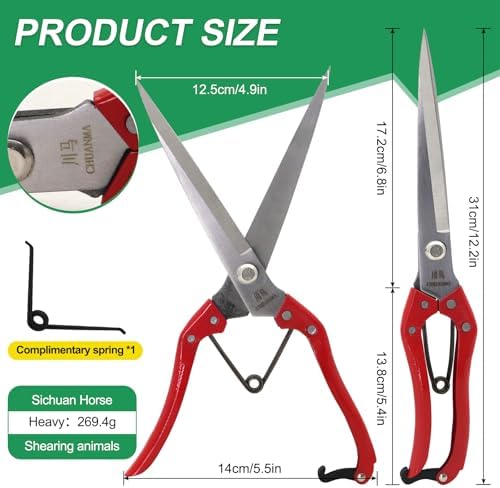 Manual Wool Shearing Shear Stainless Steel Trimming Scissor Long