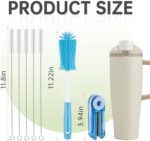 Water Bottle Cleaning Kit Compatible with Owala FreeSip Sway 32 oz