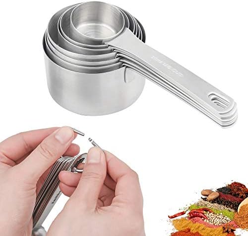 Measuring Cups Set, 18/8 Stainless Steel Measuring Cups Set with