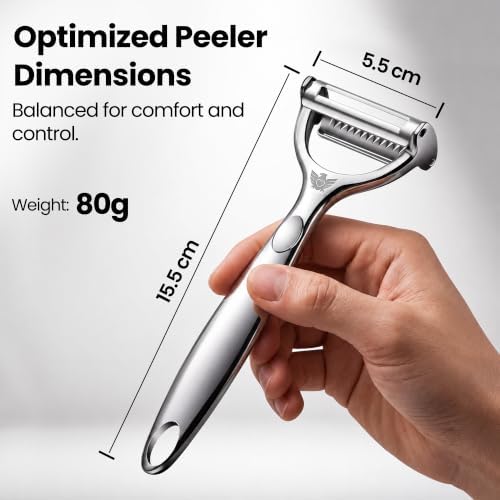 SAFI Vegetable Peeler For Kitchen Premium Stainless Steel Julienne