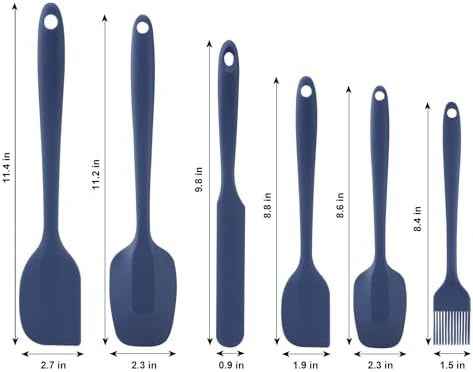 Silicone Spatula Set, Dark Blue