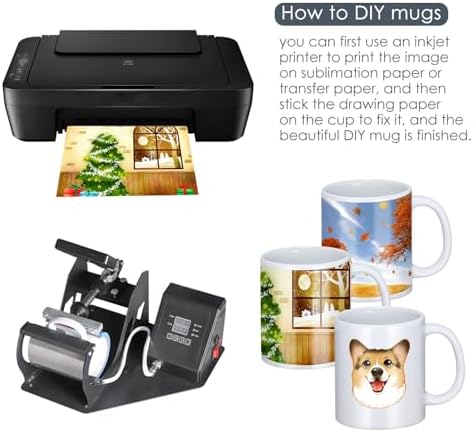 Sublimation Mugs, 12Pcs Coffee Mugs Blank White Ceramic Coffee Mug Set