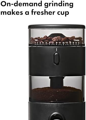 OXO Brew Compact Conical Burr Coffee Grinder, 50g Capacity