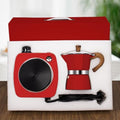 2-in-1 Moka Pot Espresso Set, 3 Cup Aluminum