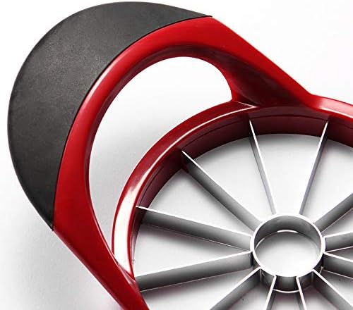 Apple Slicer and Corer, 12-Blade Stainless Steel with Red Frame