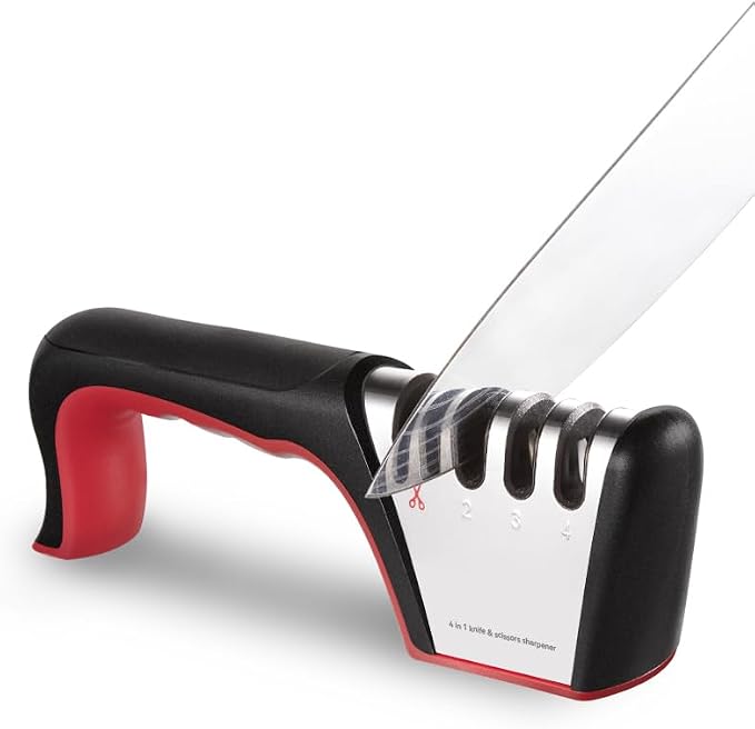 Brigii 4-in-1 Knife Sharpener, Kitchen Knife Accessories by Brigii