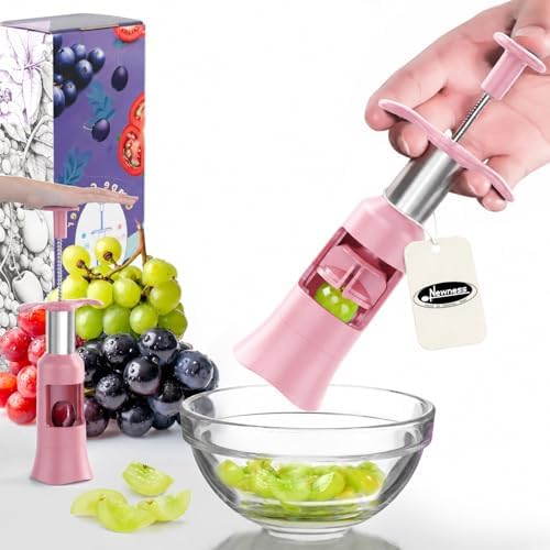 Newness Grape Cutter Tool - Stainless Steel Kitchen Gadgets with 2